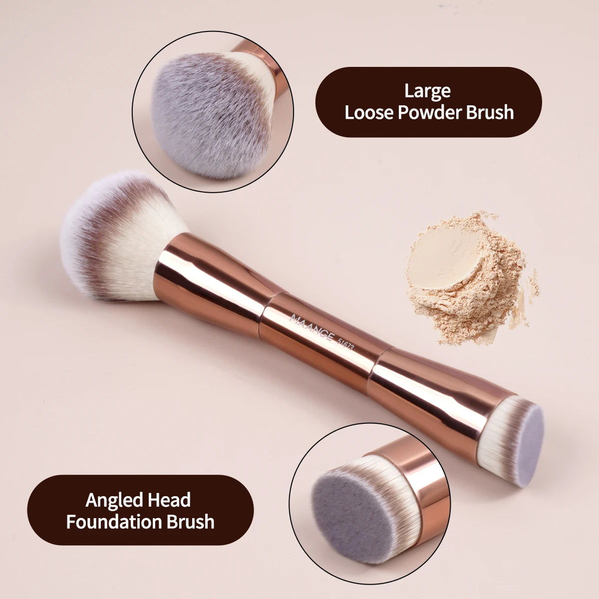 MAANGE Double-Ended Makeup Brush