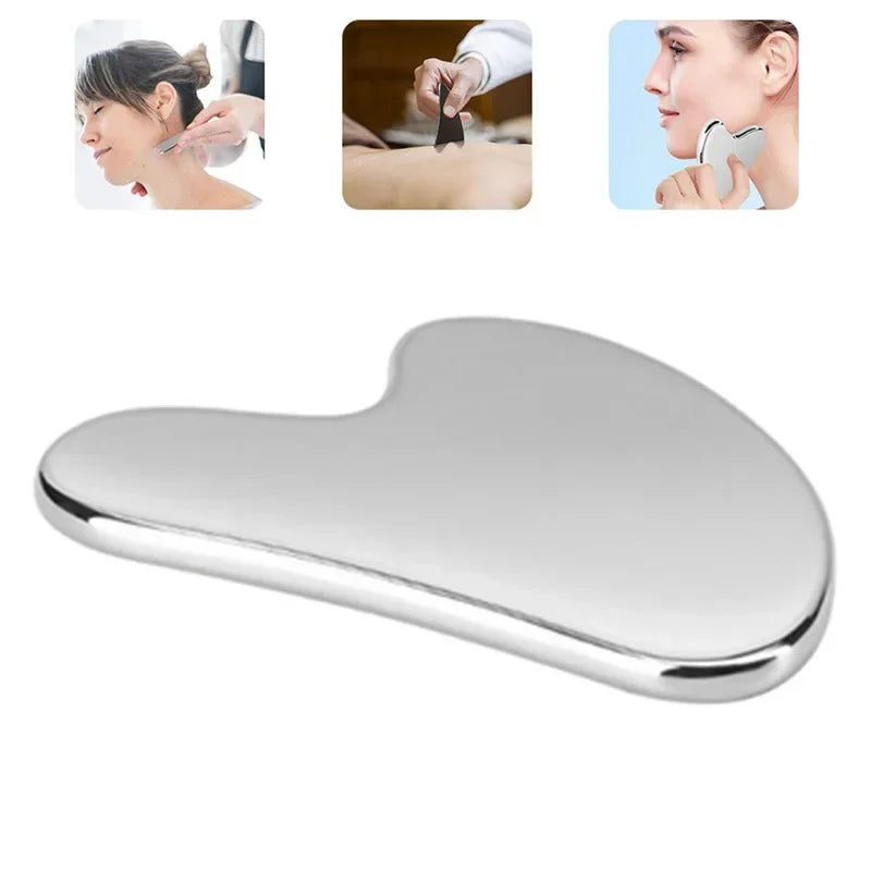 Gua Sha Natural Stainless Steel Scraper