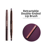 Hourglass Retractable Double-Ended Lip Brush