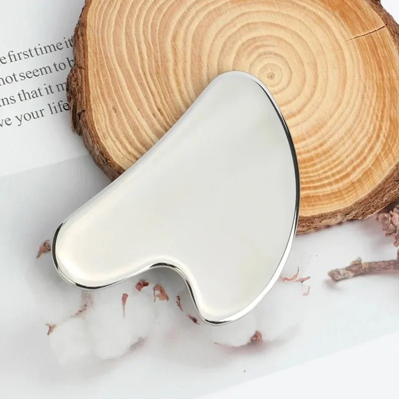 Gua Sha Natural Stainless Steel Scraper